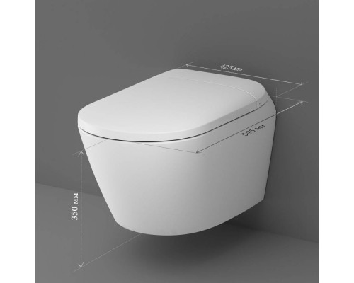 CCC301700SC Унитаз подвесной с интегрированным электронным биде TouchReel CCC301700SC Унитаз подвесной с интегрированным электронным биде TouchReel