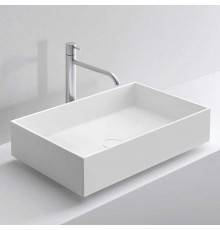NOORTH milldue edition Раковина 63х38х12.2 см, без отв., накладная, цвет: белый. 8945*0 Bianco Opaco