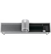 Встраиваемый в пол конвектор Varmann Ntherm N 370.90.1600 RR U EV1, шириной 370 мм, высотой 90 мм, длиной 1600 мм, решетка роликовая из алюминия, анодированная в натуральный алюминий, декоративная рамка из U-образного профиля, теплопроизводительность при