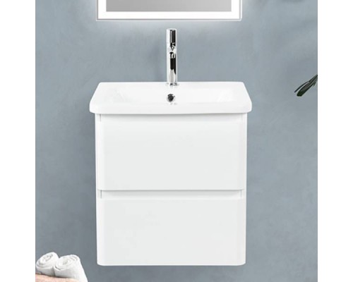 Тумба с раковиной BelBagno Albano-Cer 50 подвесная, bianco lucido Тумба с раковиной BelBagno Albano-Cer 50 подвесная, bianco lucido