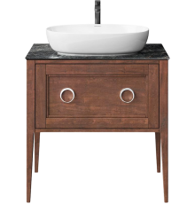 Тумба с раковиной Kerama Marazzi Plaza Classic Neo 80 напольная, орех, с раковиной Plaza PLR.wb.60