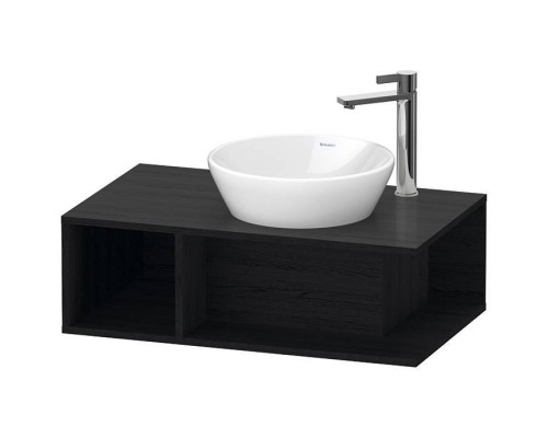 Duravit D-Neo Тумбочка подвесная компакт 80x48х26 см., раковина, 1 открытое отделение на левой стороне, цвет: Black Oak. 2328400000,  DE493801616