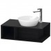 Duravit D-Neo Тумбочка подвесная компакт 80x48х26 см., раковина, 1 открытое отделение на левой стороне, цвет: Black Oak. 2328400000,  DE493801616