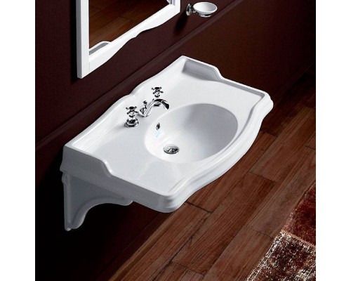 SIMAS Arcade 105 Раковина-консоль 105х56 см, 3 отв., цвет: белый. AR874bi*3,  MNSLENbi