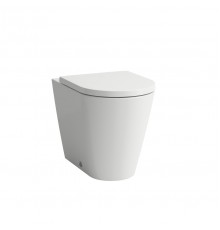 Laufen Kartell Унитаз приставной 56x37x43см, безободковый смыв Rimless, цвет: белый. 8.2333.7.000.000.1
