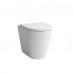 Laufen Kartell Унитаз приставной 56x37x43см, безободковый смыв Rimless, цвет: белый. 8.2333.7.000.000.1