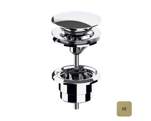 Almar Mixers Донный клапан 11/4 для раковины, цвет: латунь брашированная PVD. E094000.HB