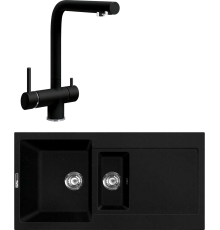 Комплект Мойка кухонная Lava D5.LAV lava + Смеситель SG14 LAV lava