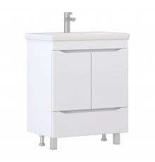 Тумба под раковину Vigo Grani 70 белая, для раковины Cersanit Como 70