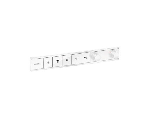 Hansgrohe RainSelect Термостат для душа, 5 источников, внешняя часть, цвет: белый матовый. 15384700 Hansgrohe RainSelect Термостат для душа, 5 источников, внешняя часть, цвет: белый матовый. 15384700