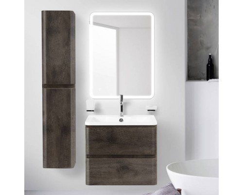 Мебель для ванной комнаты BelBagno Albano 70 подвесная, rovere nature grigio