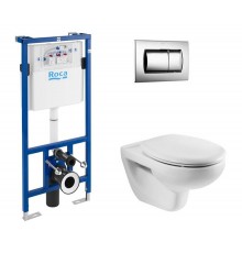 Roca 7.8931.0.001.0 Mateo Готовый комплект Подвесной унитаз+инсталляция+кнопка+сиденье