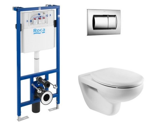 Roca 7.8931.0.001.0 Mateo Готовый комплект Подвесной унитаз+инсталляция+кнопка+сиденье