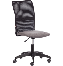 Компьютерное кресло TetChair Start флок серый 29, ткань черная W-11