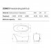 Dea Design Elegant Ванна 169x75x88см., отдельностоящая, Glasstek, прозрачная смола, цвет: pomegranate. DD8613 1690 R5