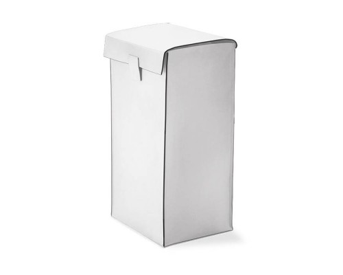 Decor Walther Nappa WB Корзина для белья, напольная, натуральная кожа, цвет: белый. 0938850