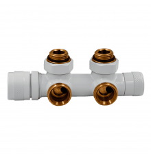 Узел нижнего подключения Primoclima Armature термостат.Lunarугловой правый 1/2 х3/4 Е, белый PCART890AW