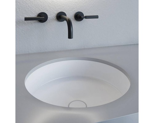 Salini Marea Раковина врезная снизу 42х42х12.8cм, без отв., без перелива, S-Stone, цвет: белый матовый. 1802208M Salini Marea Раковина врезная снизу 42х42х12.8cм, без отв., без перелива, S-Stone, цвет: белый матовый. 1802208M