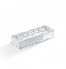 Decor Walther DW 407 Органайзер помады для губ 17.5x6.5x3см, акрил, настольный, цвет: хром. 0835700