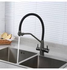 Смеситель для кухни с гибким изливом и подключением фильтра Maretti Eleganza EN31RGF14