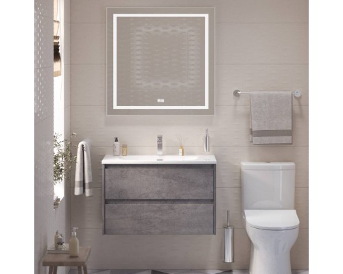 Мебель для ванной комнаты BelBagno Kraft 39 80 cemento grigio, раковина BB-8099-3-80