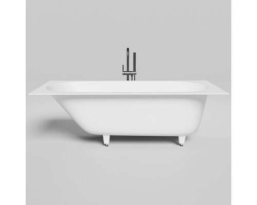 Salini Ornella Kit Встраиваемая ванна 180х80х60cм, овальная чаша, донный клапан, сифон, щелевой слив-перелив, S-Sense, цвет: белый матовый. 102412M Salini Ornella Kit Встраиваемая ванна 180х80х60cм, овальная чаша, донный клапан, сифон, щелевой слив-перелив, S-Sense, цвет: белый матовый. 102412M