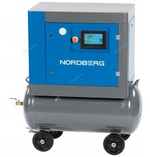 Компрессор винтовой, 4,0кВт, ресивер 160л, 10Бар, 510л/мин NORDBERG NCA7.5R