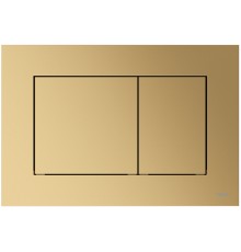 TECEnow 9240419 Панель смыва, 2 объёма, 220х150х5 мм, пластик, латунь металлик 9240419