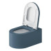 Duravit Millio Унитаз подвесной, 37х57см.,  декор Smooth, крепление в компл., цвет: синий матовый. 250409FB