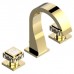 THG Masque de Femme metal grave Смеситель для раковины, 3 отв., цвет: золото. A2T-F01-151