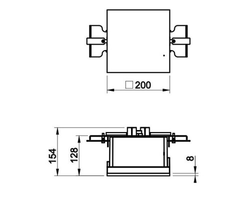 Gessi Binario Модуль 200х200 мм, декоративная панель, установка Shift-Fix, цвет: Mirror Steel. 61110#238