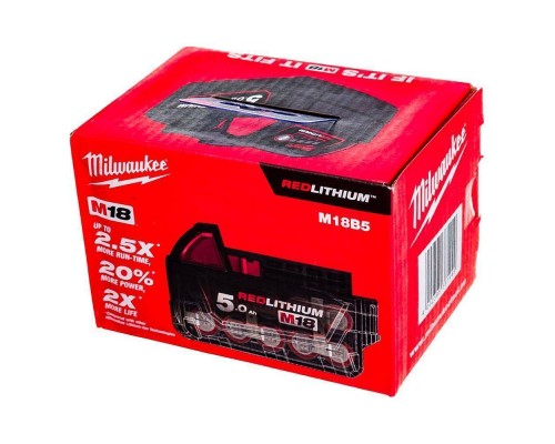 Аккумулятор Milwaukee M18 B5 (5Ah Li-Ion) 1085100 Аккумулятор Milwaukee M18 B5 (5Ah Li-Ion) 1085100