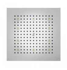 BOSSINI DREAM-CUBE Верхний душ 470 x 470 мм, с 8 LED  RGB, блок питания/управления, Cromoterapia, гибкая подводка, цвет: хром. H37456.030
