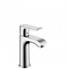 Hansgrohe Metris, Смеситель для раковины, ComfortZone, однорычажный, 100 мм, керамический узел смешивания, крепление рукоятки Boltic, ограничитель температуры воды, расход воды до 5 л/мин, аэратор QuickClean, с донным клапаном, Цвет: Хром. 31088000