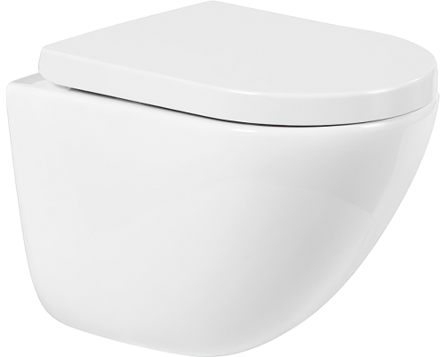 Унитаз подвесной BelBagno Amanda BB051CHR безободковый, крышка BB865SC с микролифтом Унитаз подвесной BelBagno Amanda BB051CHR безободковый, крышка BB865SC с микролифтом