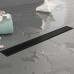 Plumberia Selection Трап душевой PS LINEAR 6x90 2устор. накладка из нерж.стали, комбинир.затвор с горизонт. Выпуском Ду 50мм,40л/мин, цвет: черный матовый. PSL90NO