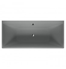 Duravit Vitrium Ванна пристенная 180x80см, с ножками, с2 наклонами для спины, прямоугольная, цвет: светло-серый матовый. 700429HD