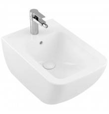 VilleroyBoch Venticello Биде подвесное 37.5х56х28.5см., 1 отв., цвет: альпийский белый. 44110001
