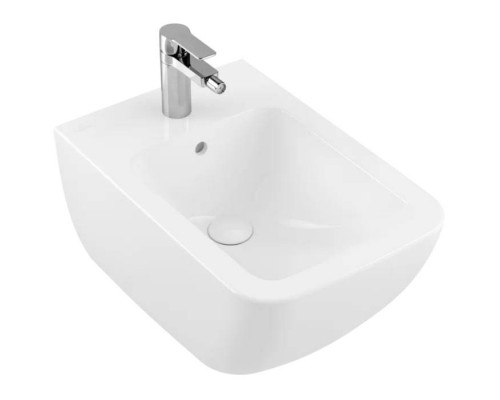 VilleroyBoch Venticello Биде подвесное 37.5х56х28.5см., 1 отв., цвет: альпийский белый. 44110001