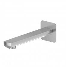 Newform Haka Излив для ванны 21.1см., настенный, 1/2rdquo;, цвет: PVD brushed stainless steel. 72088.59.066