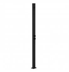 Gessi Outdoor Душевая стойка для установки на улице, напольная, на 2 выхода, без ручек, ручного душа и верхнего душа, цвет: Black XL. 63207#299
