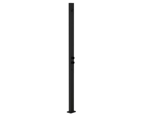 Gessi Outdoor Душевая стойка для установки на улице, напольная, на 2 выхода, без ручек, ручного душа и верхнего душа, цвет: Black XL. 63207#299 Gessi Outdoor Душевая стойка для установки на улице, напольная, на 2 выхода, без ручек, ручного душа и верхнего душа, цвет: Black XL. 63207#299