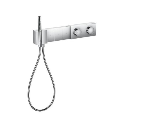 Axor Edge Смеситель для душа 540/100, встраиваемый, термостат, на 3 источника с ручным душем, внешняя часть, цвет: хром. 46710000 Axor Edge Смеситель для душа 540/100, встраиваемый, термостат, на 3 источника с ручным душем, внешняя часть, цвет: хром. 46710000