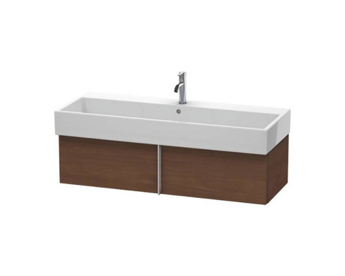 Duravit VA Тумба подвесная, 118.4x43.1х29.8см., с раковиной и 1 выдв. ящиком, цвет: американский орех. VA612901313,  2350120000