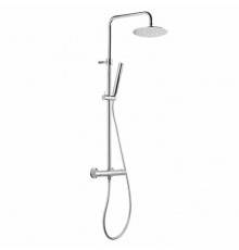 Kerama Marazzi Ole Душевая стойка, с верхним душем 25см., термостатическим смесителем, ручным душем и держателем, цвет: хром. 61157KM.21.018