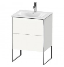Duravit XSquare База напольная 61x47.8x84см с раковиной, 2 яшика, цвет: глянцевый белый. XS452202222,  23446300001