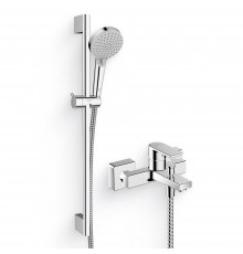Душевой комплект Смеситель Hansgrohe Vernis Shape 71450000 хром + Гарнитур Vernis Blend 26279000 EcoSmart, хром