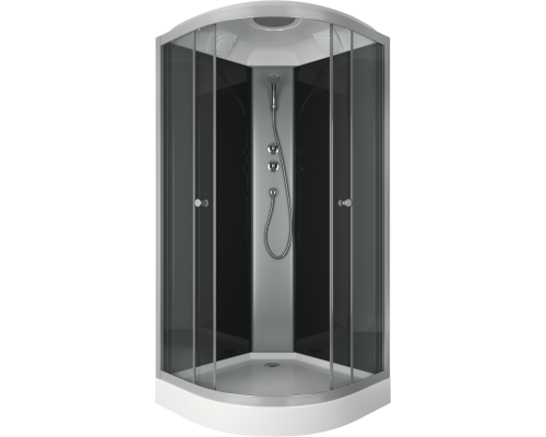 Душевая кабина Bauedge Bau Dream SB0007B профиль матовый черный, стекло тонированное