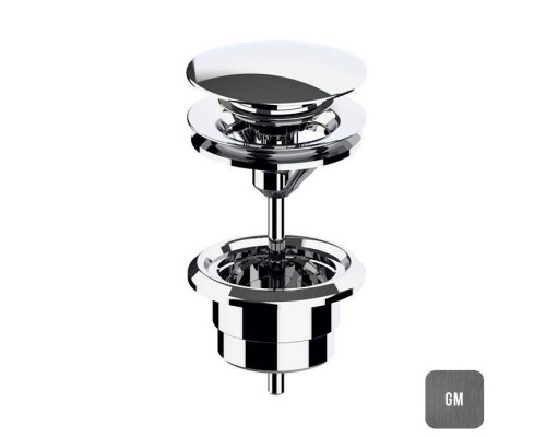 Almar Mixers Донный клапан 11/4 для раковины, цвет: оружейный металл брашированный PVD. E094000.GM