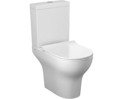 Унитаз-компакт VitrA Zentrum Nifa 9824B003-7217 безободковый, с микролифтом Унитаз-компакт VitrA Zentrum Nifa 9824B003-7217 безободковый, с микролифтом